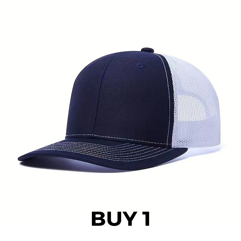 Summer Mesh Baseball Hat with Adjustable Snapback