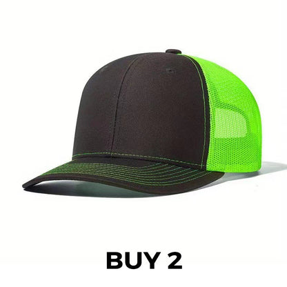 Summer Mesh Baseball Hat with Adjustable Snapback
