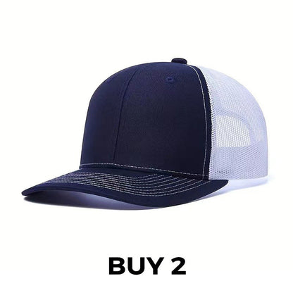 Summer Mesh Baseball Hat with Adjustable Snapback