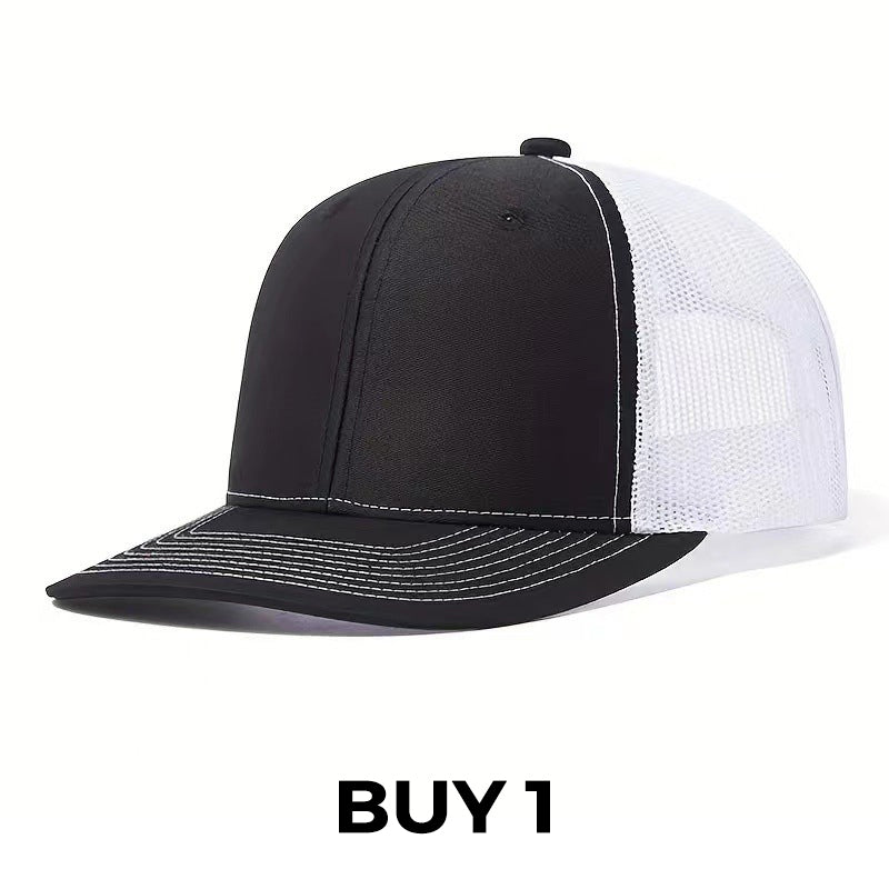 Summer Mesh Baseball Hat with Adjustable Snapback