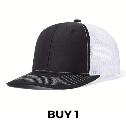 Summer Mesh Baseball Hat with Adjustable Snapback