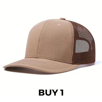Summer Mesh Baseball Hat with Adjustable Snapback