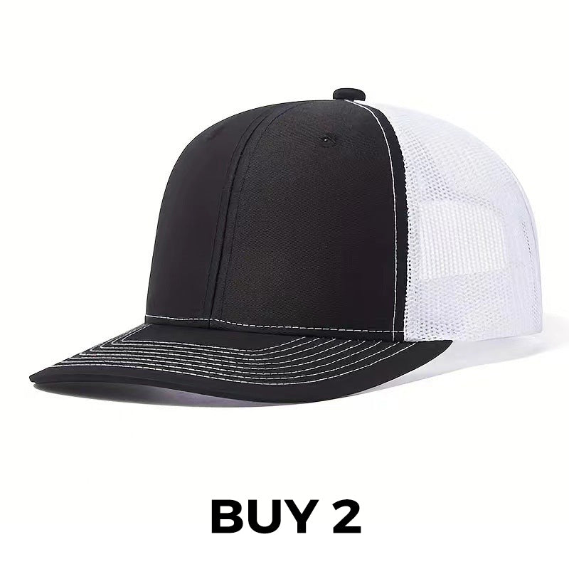 Summer Mesh Baseball Hat with Adjustable Snapback