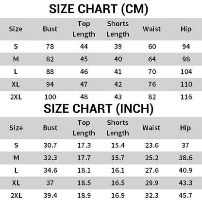 Women's V-Neck Top & Shorts 2-Piece Set
