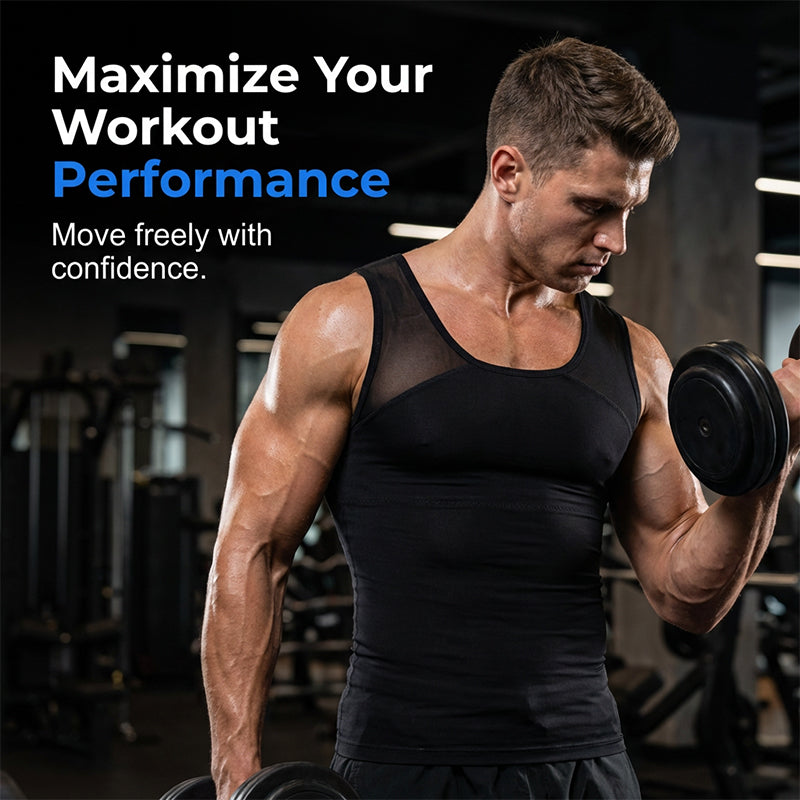 Men's High-Elasticity Fitness & Shaping Tank Top