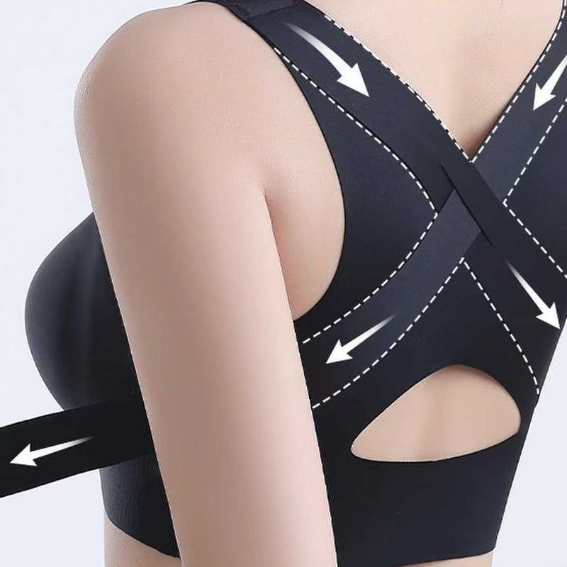 🌸Last Day Special Price: £13.99!!🌸Women's Front Closure Seamless Back Support Posture Bra