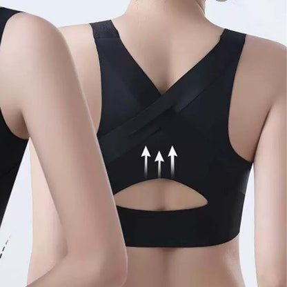 🌸Last Day Special Price: £13.99!!🌸Women's Front Closure Seamless Back Support Posture Bra