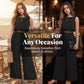 Women's Sleeveless Crop Top & Wide-Leg Pants Set