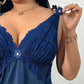 Women's Lace Trim Camisole & Shorts Pajama Set