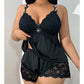 🥳2026 HOT SALE🥳💞50K+ SOLD!👗🌸 50% OFF! Lace Trim Camisole & Shorts Pajama Set – Soft satin-like fabric, adjustable straps & V-neck.