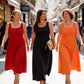 Women's Elegant Solid Color Sleeveless Dress