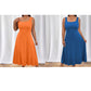 Women's Elegant Solid Color Sleeveless Dress