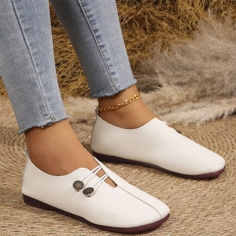 Women's Soft Synthetic Leather Flat Shoes