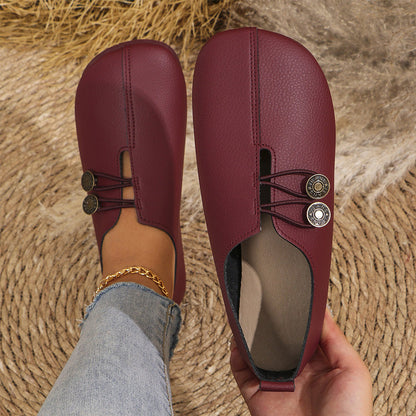 Women's Soft Synthetic Leather Flat Shoes