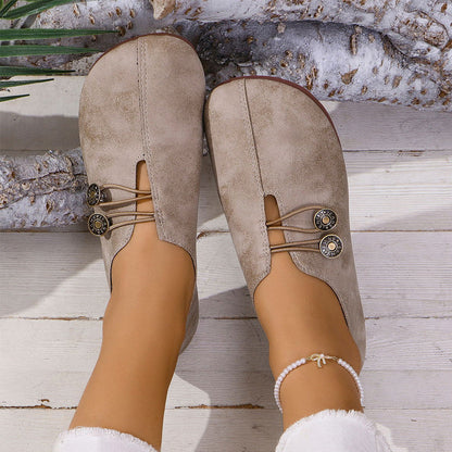Women's Soft Synthetic Leather Flat Shoes