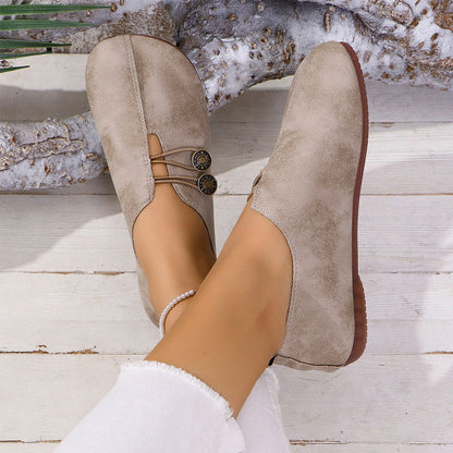 Women's Soft Synthetic Leather Flat Shoes