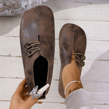 Women's Soft Synthetic Leather Flat Shoes