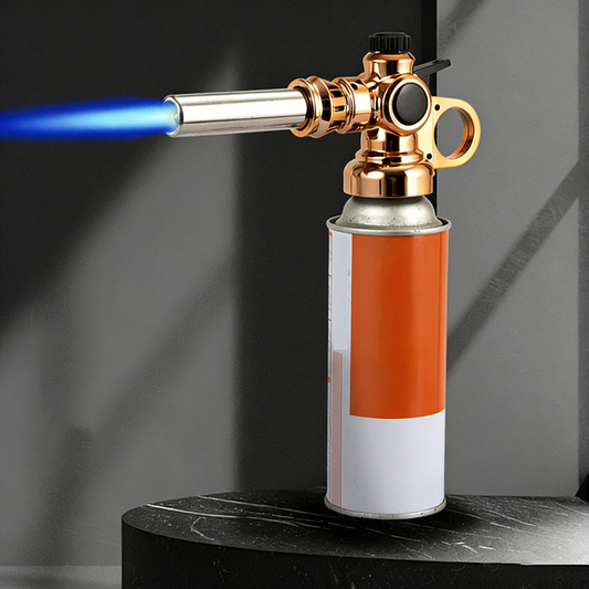🔥 Professional Butane Torch Head | Automatic Ignition ⚡