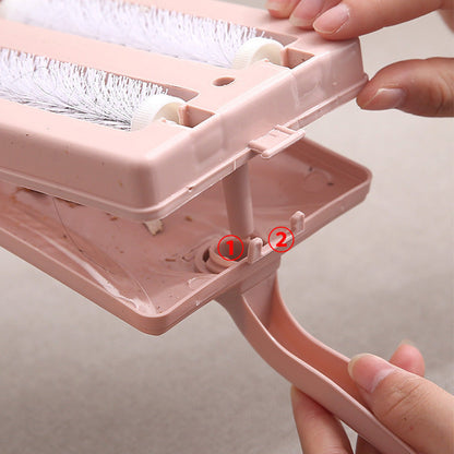 🥳HOT SALE! Handheld Double Roller Carpet Brush – Effortless Cleaning, Pet Hair Remover! 🐶✨