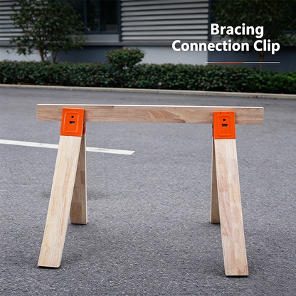 🛠️50% OFF! ✨ Sawhorse Bracket – Heavy-Duty, Down Clamp, Anti-Slip, Steel ✨