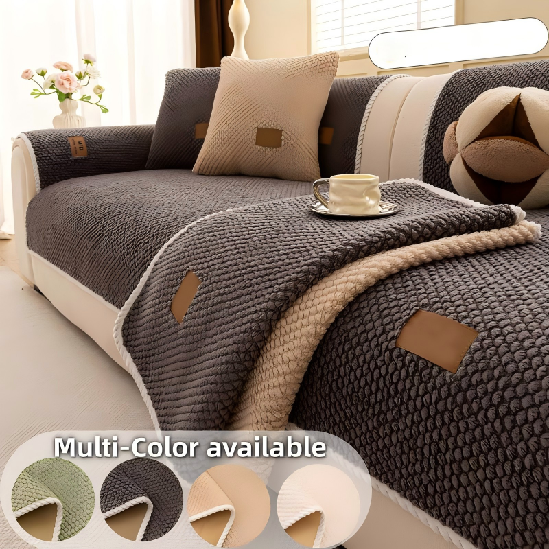 Thickened Non-Slip Sofa Cover – Ultra-Soft, Washable, Scratch-Resistant & Pet-Friendly, 4 Colours ✨