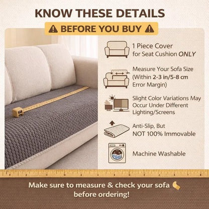 Thickened Non-Slip Sofa Cover – Ultra-Soft, Washable, Scratch-Resistant & Pet-Friendly, 4 Colours ✨