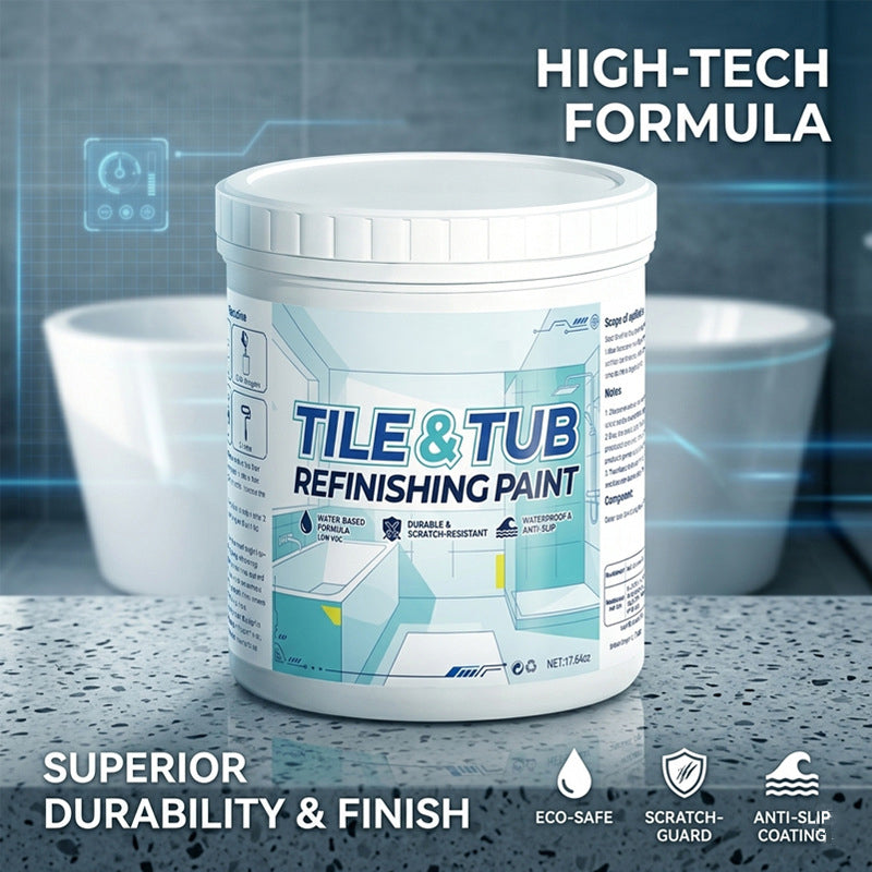 🥳2026 HOT SALE🥳💞50K+ SOLD!⚡ 50% OFF!Premium Tile & Tub Refinishing Paint Kit