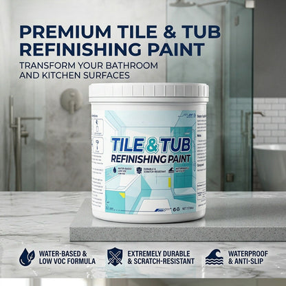 🥳2026 HOT SALE🥳💞50K+ SOLD!⚡ 50% OFF!Premium Tile & Tub Refinishing Paint Kit