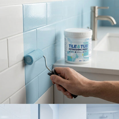 🥳2026 HOT SALE🥳💞50K+ SOLD!⚡ 50% OFF!Premium Tile & Tub Refinishing Paint Kit
