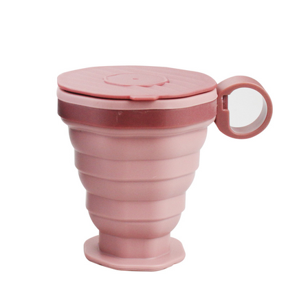 Collapsible Silicone Coffee Cup with Lid