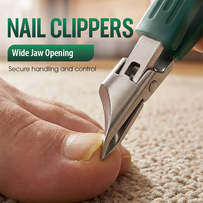 🔥50% OFF Half Price ✂️Wide Jaw Opening Nail Clippers for Thick Nails Heavy Duty Manicure Tool