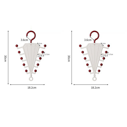 🥳HOT SALE! Multi-Functional V-Shaped Double Sided Hanger Storage Rack🏠✨