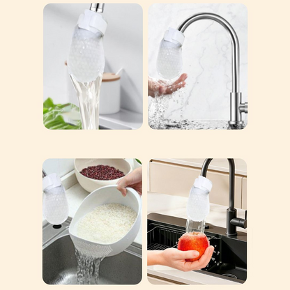 ⏰⚡50K+ SOLD!💥Anti-Splash Kitchen Faucet Cotton Filter for Sediment & Rust Removal