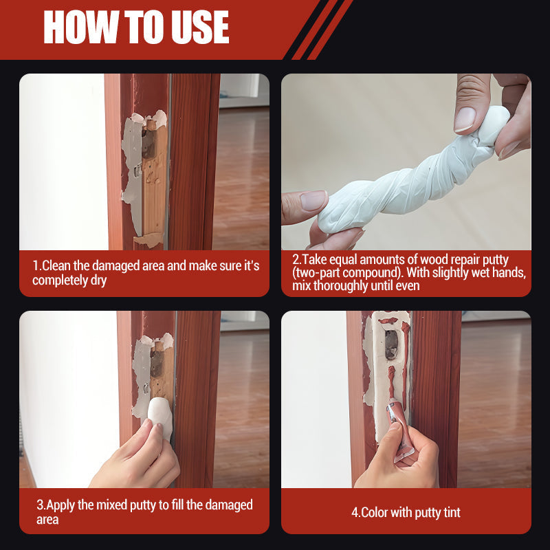 🛠️ BUY 2 GET 1 FREE! ✨ Wood Repair Epoxy Putty Set – High strength & moldable – Sands smooth, ideal for fixing furniture, floors or crafts – stainable and waterproof 🌲