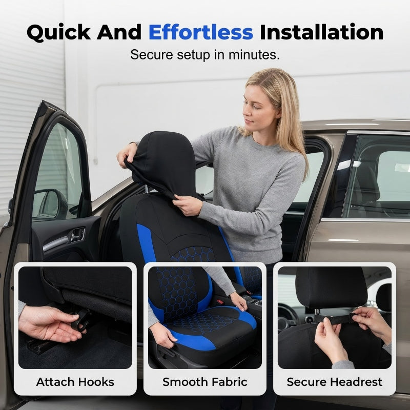 ⏳Time-Limited Special⏰Universal 9-Piece Car Seat Cover Set for 5-Seat Vehicles