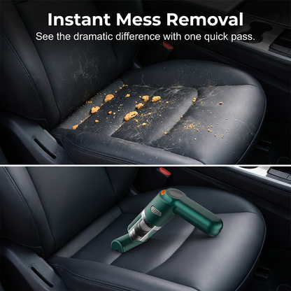 🚗 LIMITED-TIME 50% OFF! 💨 Cordless Car Vacuum – Strong Suction, Lightweight, Washable Filter ✨