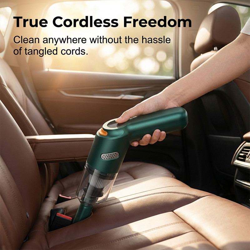 🚗 LIMITED-TIME 50% OFF! 💨 Cordless Car Vacuum – Strong Suction, Lightweight, Washable Filter ✨