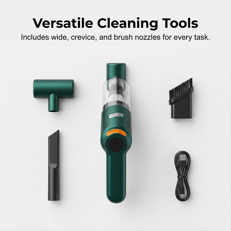🚗 LIMITED-TIME 50% OFF! 💨 Cordless Car Vacuum – Strong Suction, Lightweight, Washable Filter ✨