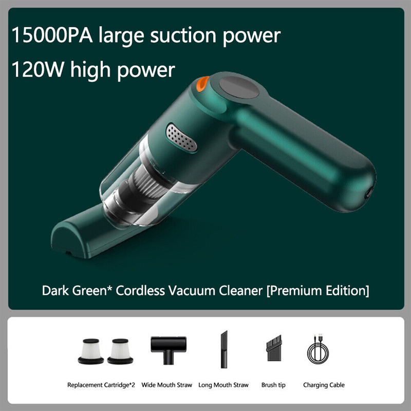 🚗 LIMITED-TIME 50% OFF! 💨 Cordless Car Vacuum – Strong Suction, Lightweight, Washable Filter ✨