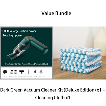 🚗 LIMITED-TIME 50% OFF! 💨 Cordless Car Vacuum – Strong Suction, Lightweight, Washable Filter ✨