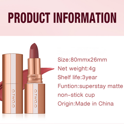 💄24H Long-Lasting Matte Lipstick