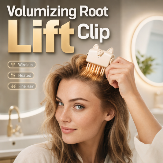 💨 Wireless Heated Root Lift Clip – Salon Volume, Zero Effort ✨