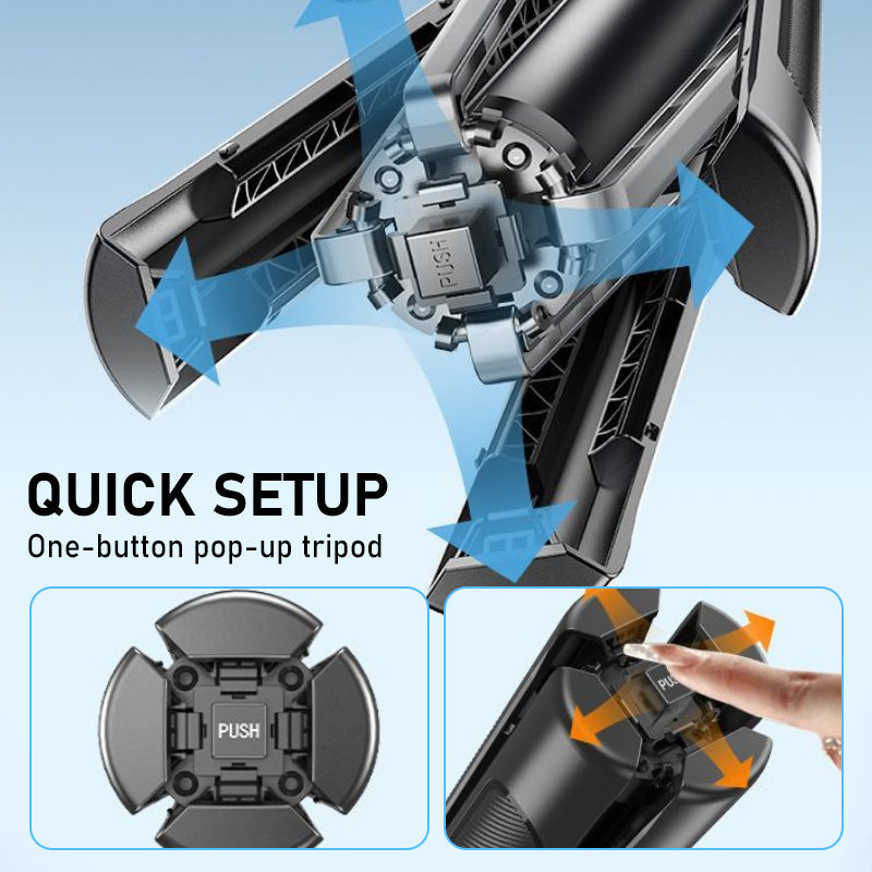 📸 Extendable Selfie Stick with Quadpod