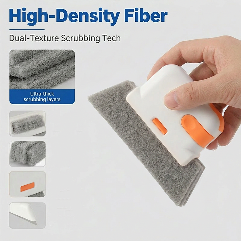 🥳2026 HOT SALE! Window Track Cleaning Tool – Scrub Tracks, Gaps & Corners Spotless! 🧽🏠✨