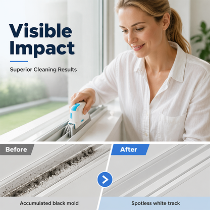 🥳2026 HOT SALE! Window Track Cleaning Tool – Scrub Tracks, Gaps & Corners Spotless! 🧽🏠✨