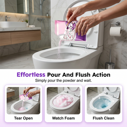 📢📢50% OFF !! ⏰🔥Automatic Foaming Toilet Bowl Cleaner Powder