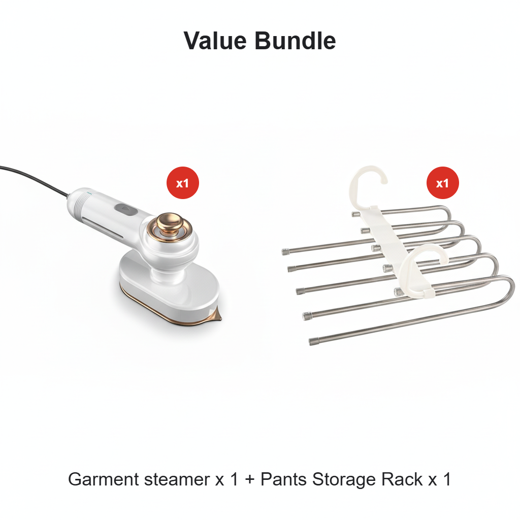 🔥 50% OFF! 2-in-1 Steam Iron & Steamer – 5s Heat-Up & Powerful Steam