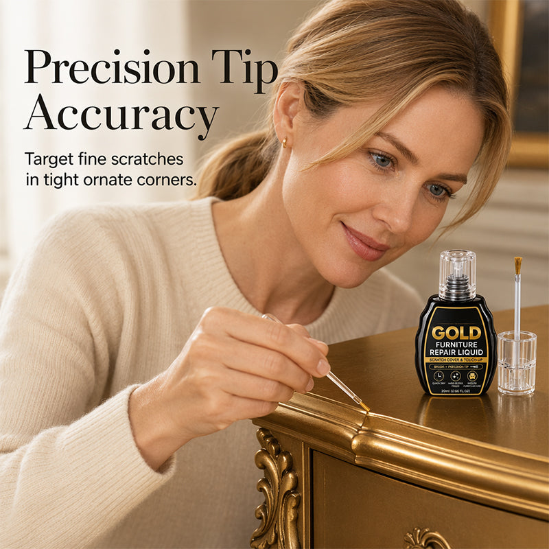 🔥Hot Sale 50% OFF🔥 Gold Furniture Repair Paint – High-Gloss, Conceals Scratches & Chips🪑