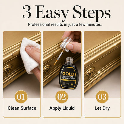 🔥Hot Sale 50% OFF🔥 Gold Furniture Repair Paint – High-Gloss, Conceals Scratches & Chips🪑