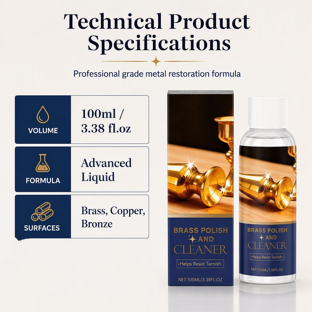 Brass polish and cleaning agent